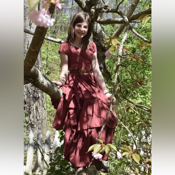 Joyfolie gorls size 14 ivony apple butter dress - Picture 3 of 4